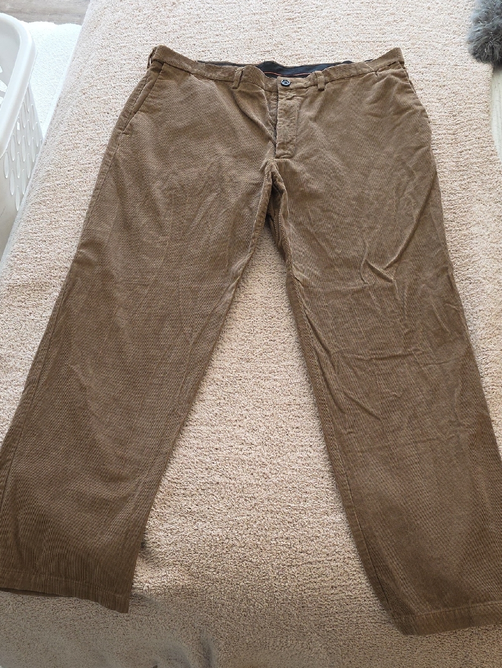 Haggar Brown Corduroy Straight-Leg Pants